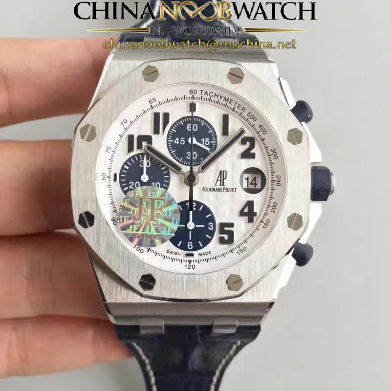 Replica Audemars Piguet Royal Oak Offshore Navy 26170ST.OO.D305CR.01 JF V2 Stainless Steel White Dial Swiss 7750