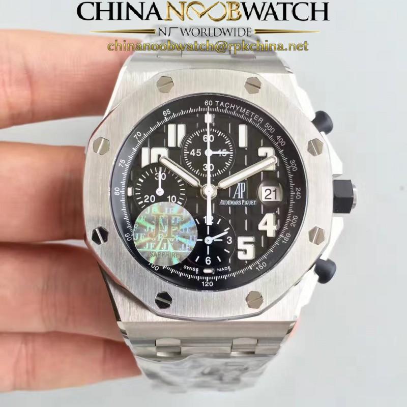 Replica Audemars Piguet Royal Oak Offshore 26170ST.OO.1000ST.08 JF V2 Stainless Steel Black Dial Swiss 7750