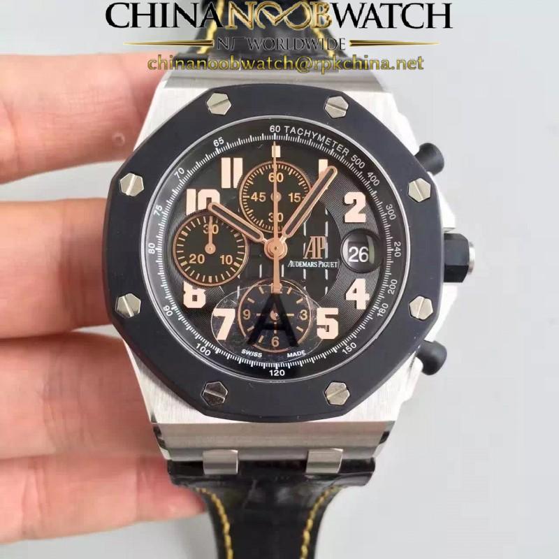 Replica Audemars Piguet Royal Oak Offshore 57Th Street 26298SK.OO.D101CR.01 JF V2 Stainless Steel Black Dial Swiss 7750