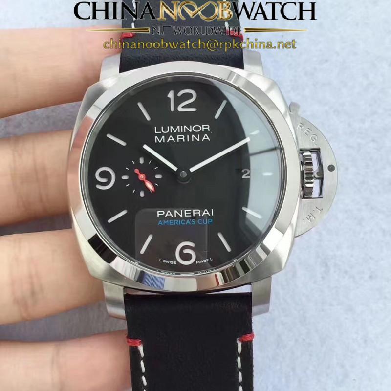 Replica Panerai Luminor Marina 1950 PAM727 Americas Cup 2017 Soft Bank Team Japan ZF Stainless Steel Black Dial Swiss P9010