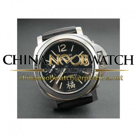 Replica Panerai Luminor Marina 福 Fu PA366 N Stainless Steel Black Dial Swiss 6497-2