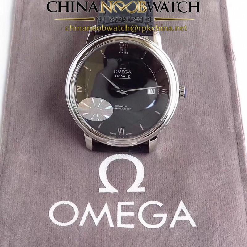 Replica Omega De Ville Prestige Co-Axial 39.5MM 424.13.40.20.01.001 MKS V4 Stainless Steel Black Dial M9015