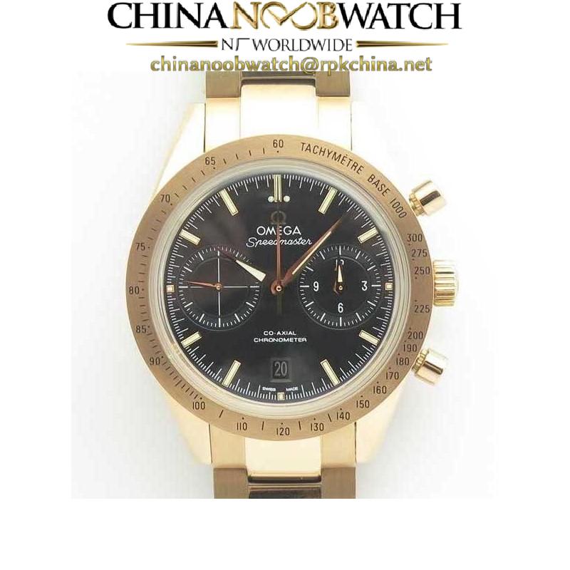 Replica Omega Speedmaster ´57 Co-Axial Chronograph 41.5MM 331.50.42.51.02.002 OM Rose Gold Black Dial Swiss 9301