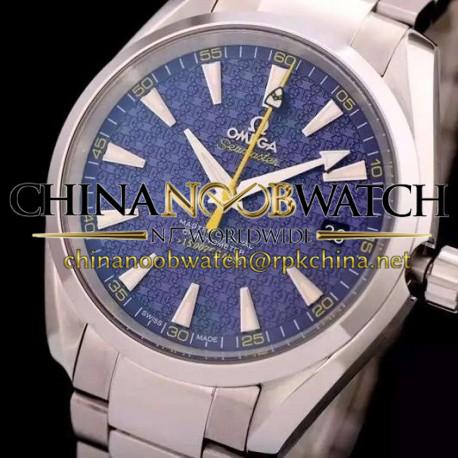 Replica Omega Aqua Terra "James Bond" 41MM Stainless Steel Blue Dial Swiss 8507