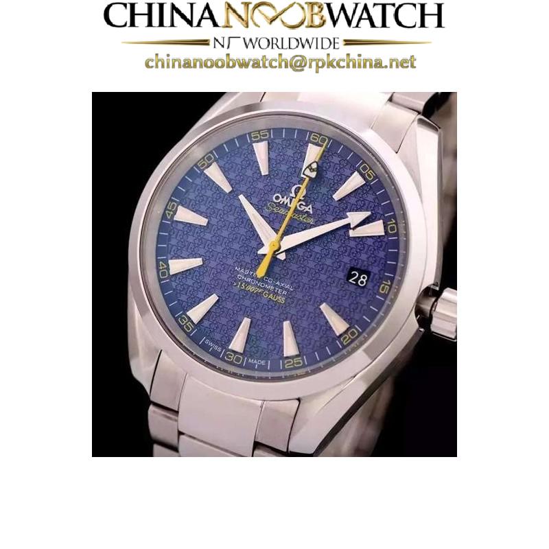 Replica Omega Aqua Terra "James Bond" 41MM Stainless Steel Blue Dial Swiss 8507