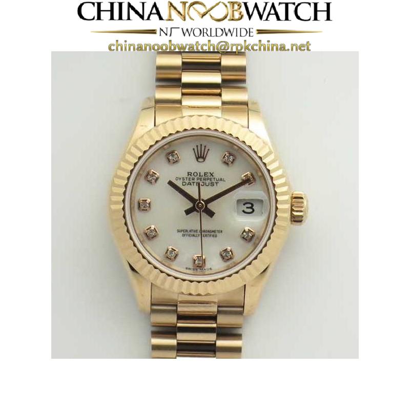 Replica Rolex Lady Datejust 28 279165 28MM BP Rose Gold Mother Of Pearl Dial Swiss 2671