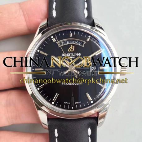 Replica Breitling Transocean Day & Date A4531012/BB69/35X V7 Stainless Steel Black Dial Swiis 2836-2