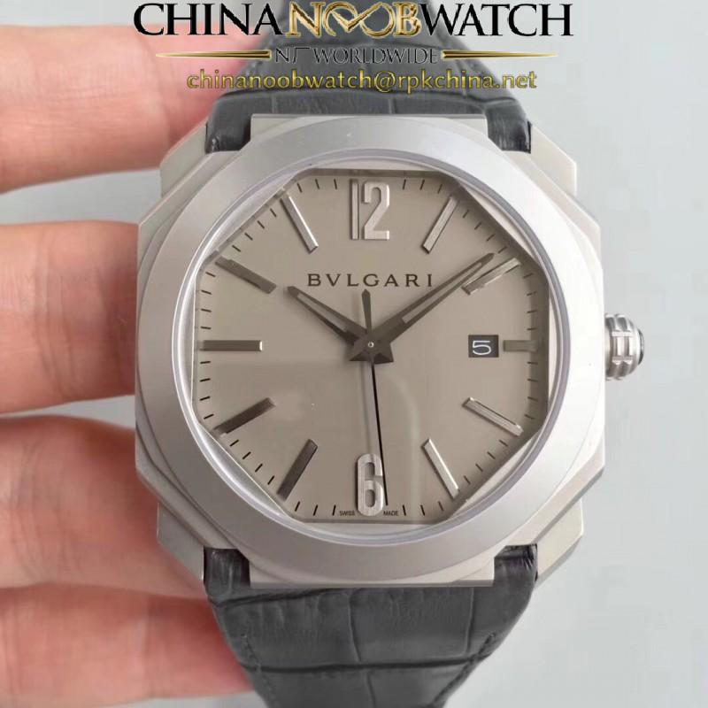 Replica Bvlgari Octo Solotempo 101964 JL Stainless Steel Grey Dial Swiss BVL193