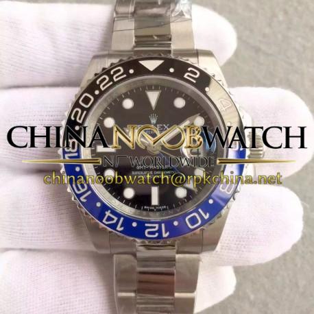 Replica Rolex GMT-Master II 116710BLNR Batman V8 Stainless Steel Black Dial Swiss 2836-2