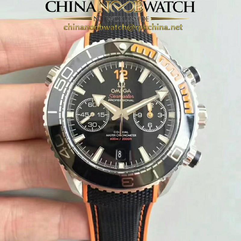 Replica Omega Seamaster Planet Ocean 600M Chronograph 215.32.46.51.01.001 OM V2 Stainless Steel Black Dial Swiss 9900