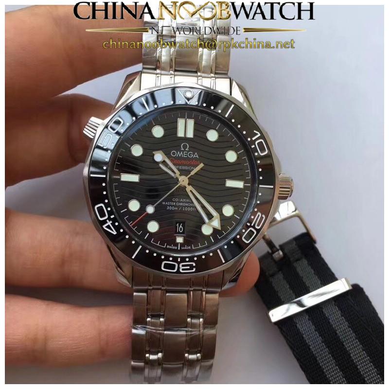 Replica Omega Seamaster Diver 300M Baselworld 2018 VS Stainless Steel Black Dial Swiss 8800