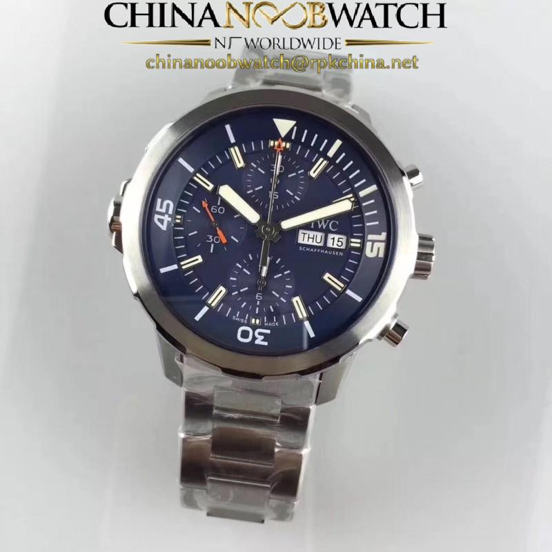 Replica IWC Aquatimer Chronograph IW376805 HBBV6 Stainless Steel Blue Dial Swiss 7750