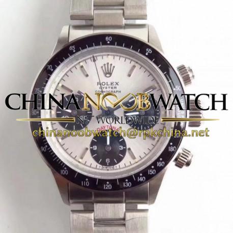 Replica Rolex Daytona Cosmograph Paul Newman 6241 N Stainless Steel Silver Dial Valjoux 72