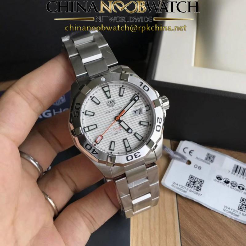 Replica Tag Heuer Aquaracer Calibre 5 WAY2013.BA0927 N Stainless Steel White Dial Swiss SW200