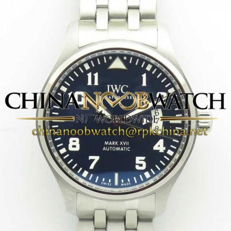 Replica IWC Pilot Mark XVII Le Petit Prince IW327014 MK Stainless Steel Blue Dial Swiss 2892