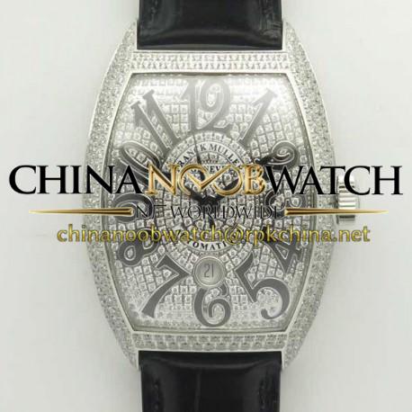 Replica Franck Muller Casablanca 8880 SC DT GF Stainless Steel & Diamonds Diamond Dial Swiss 2824-2