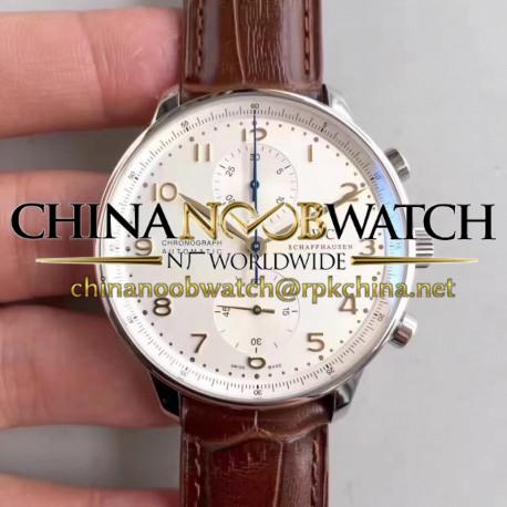 Replica IWC Portugieser Chronograph IW371445 ZF V2 Stainless Steel Silver Dial Swiss 7750