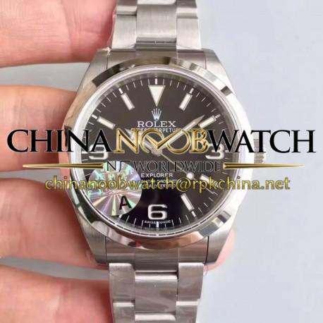 Replica Rolex Explorer 214270 JF V3 Stainless Steel Black Dial Swiss 3132