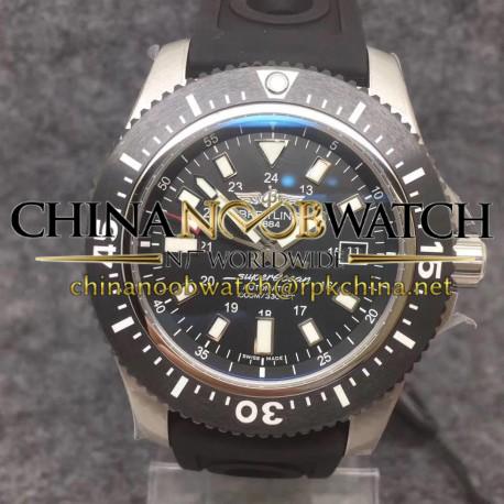 Replica Breitling Superocean II 44MM Y1739310/BF45/152S A20SS.1 GF Stainless Steel Black Dial Swiss 2824-2