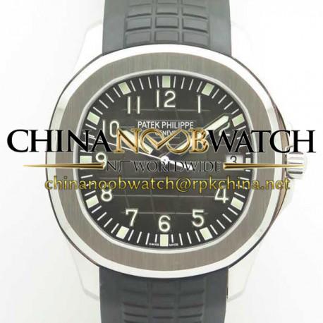 Replica Patek Philippe Aquanaut Jumbo 5167A-001 ZF Stainless Steel Black Dial Swiss 324SC