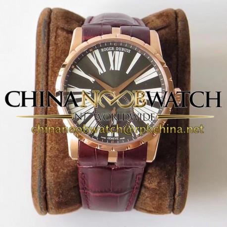 Replica Roger Dubuis Excalibur 42MM Automatic RDDBEX0538 RD Rose Gold Anthracite Dial Swiss RD830