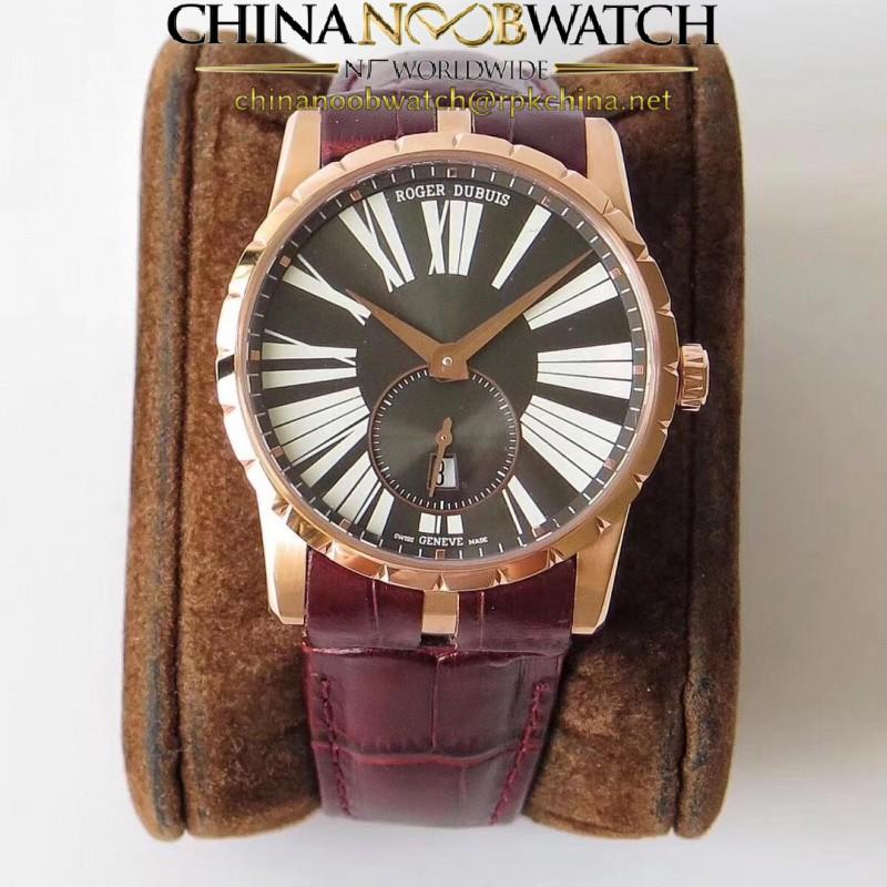 Replica Roger Dubuis Excalibur 42MM Automatic RDDBEX0538 RD Rose Gold Anthracite Dial Swiss RD830