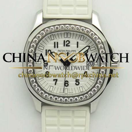 Replica Patek Philippe Aquanaut Luce Ladies 5067A-024 JJ Stainless Steel & Diamonds White Dial Swiss E23-250SC