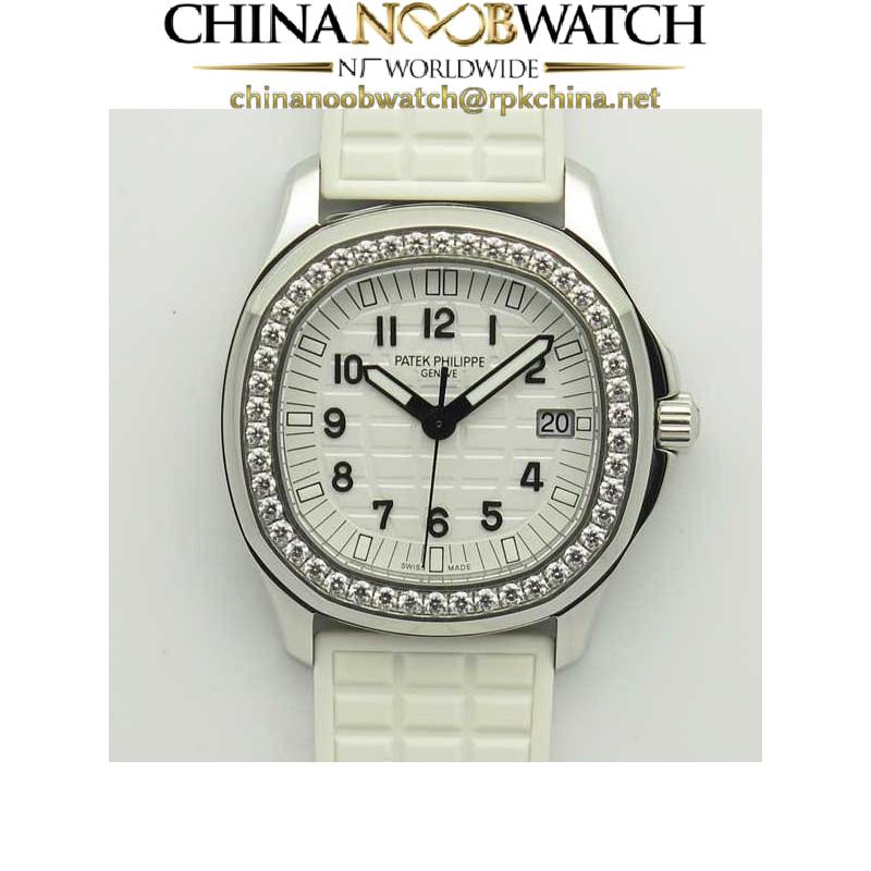 Replica Patek Philippe Aquanaut Luce Ladies 5067A-024 JJ Stainless Steel & Diamonds White Dial Swiss E23-250SC