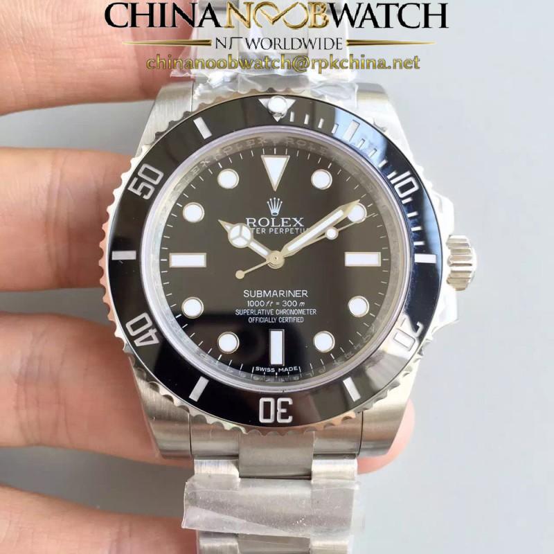 Replica Rolex Submariner 114060 N V8S Stainless Steel Black Dial Swiss 2836-2