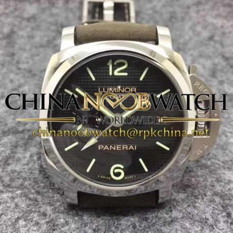 Replica Panerai  Luminor 1950 3 Days GMT PAM535 Q Edition Paris hobnails ZF Stainless Steel Black Dial Swiss P9001