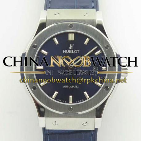 Replica Hublot Classic Fusion Blue Titanium 42MM 511.NX.7170.LR F16 Titanium Blue Dial Swiss 2892