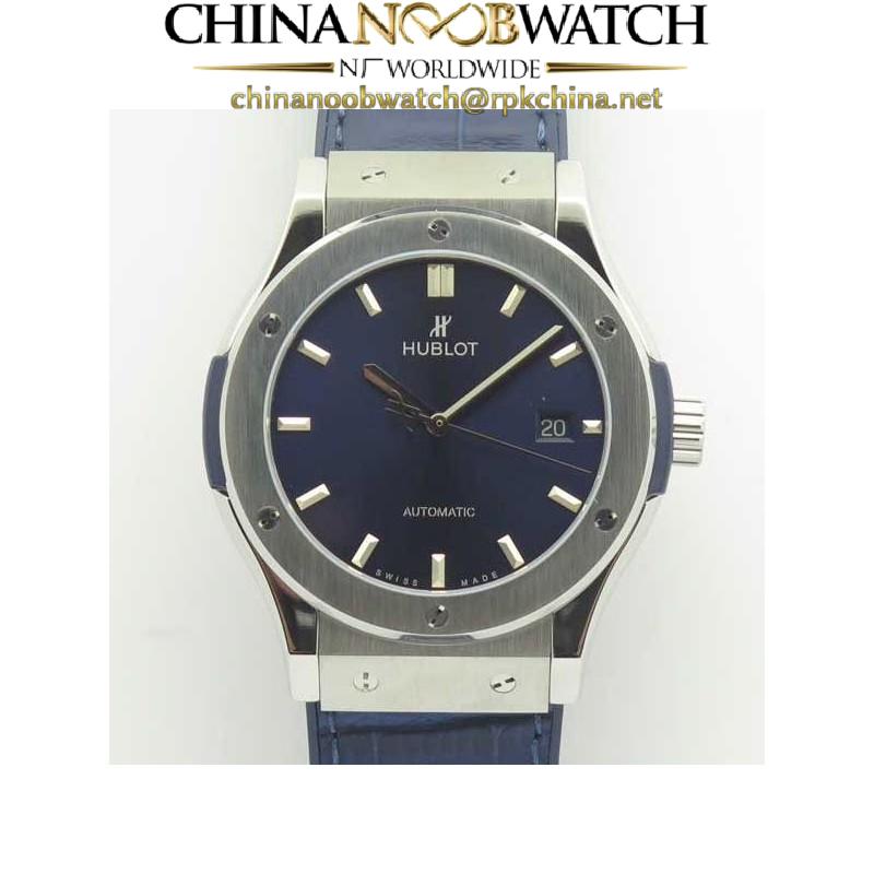 Replica Hublot Classic Fusion Blue Titanium 42MM 511.NX.7170.LR F16 Titanium Blue Dial Swiss 2892