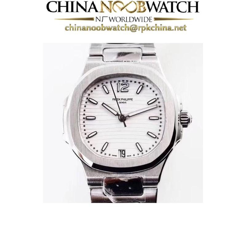 Replica Patek Philippe Nautilus Ladies 7118/1A-010 TW Stainless Steel White Dial Swiss 324SC