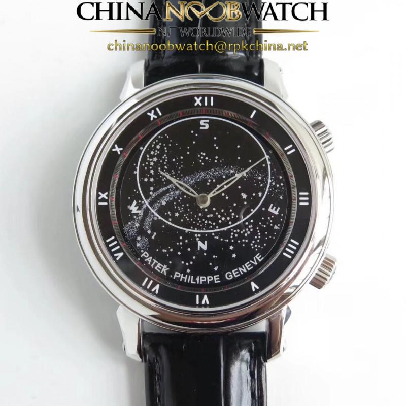 Replica Patek Philippe Grand Complications Sky Moon Celestial 5102G N Stainless Steel Black Dial Swiss 240 LU CL C