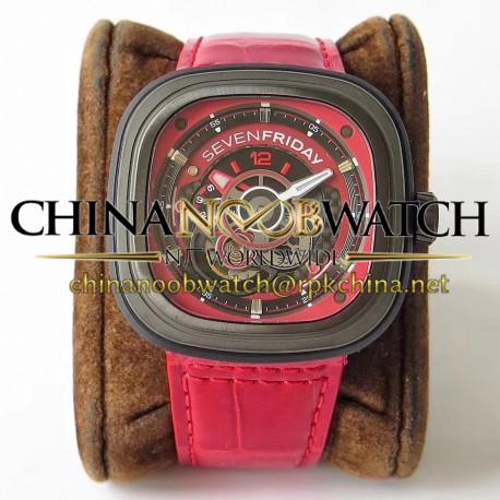 Replica SevenFriday P3B/06 Racing Team Red SV PVD Red Dial Miyota 82S7