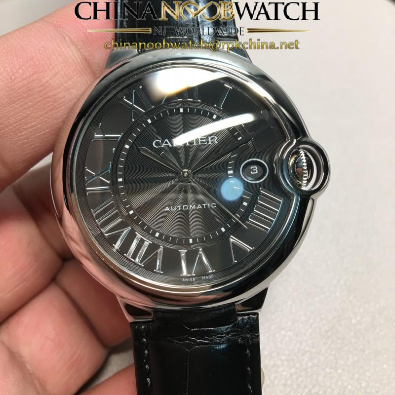 Replica Ballon Bleu De Cartier 42MM WSBB0003 AF Stainless Steel Anthracite Dial Swiss 2892