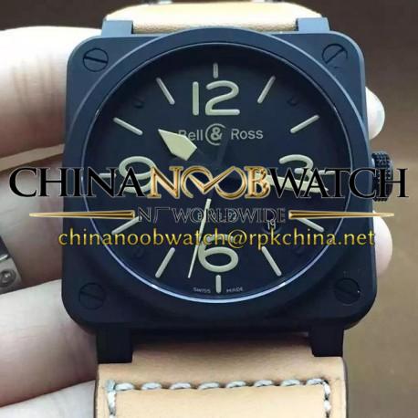 Replica Bell & Ross BR 03 92 Ceramic Black Dial M9015