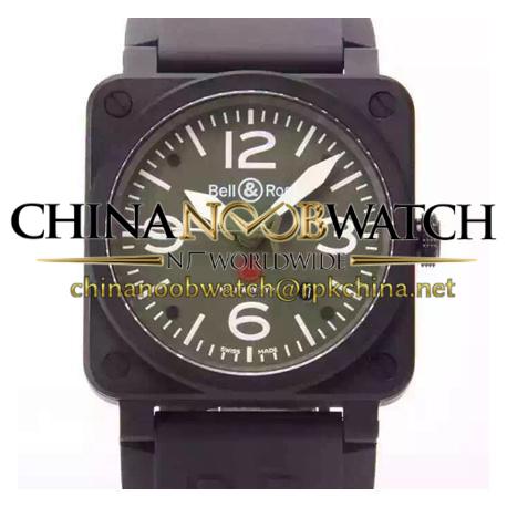 Replica Bell & Ross BR 03 92 Ceramic Black Dial M9015