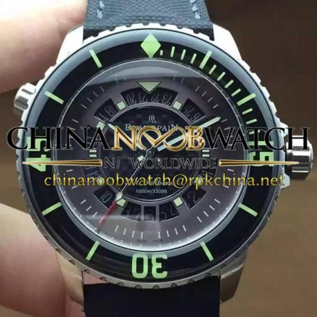 Replica Blancpain 500 Fathoms Titanium Carbon Fiber Dial M9015