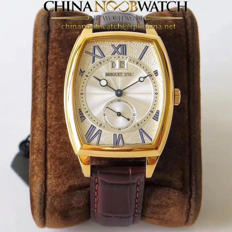 Replica Breguet Heritage Big Date 5410BR/12/9VV HG Yellow Gold Silver Dial Swiss 2824-2