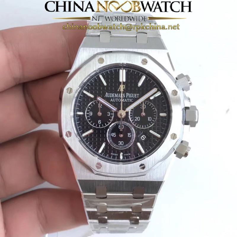 Replica Audemars Piguet Royal Oak Chronograph 26320 OM Stainless Steel Black Dial Swiss 7750