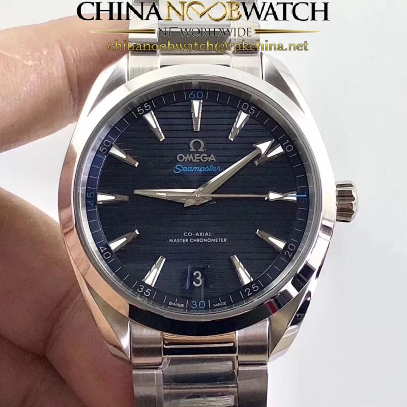 Replica Omega Seamaster Aqua Terra 150M Co-Axial Master Chronometer 220.10.41.21.03.002 VS Stainless Steel Blue Dial Swiss 8900