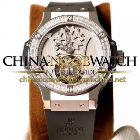 Replica Hublot Big Bang Tourbillon N Stainless Steel Stainless Steel & Diamonds Dial Swiss Tourbillon