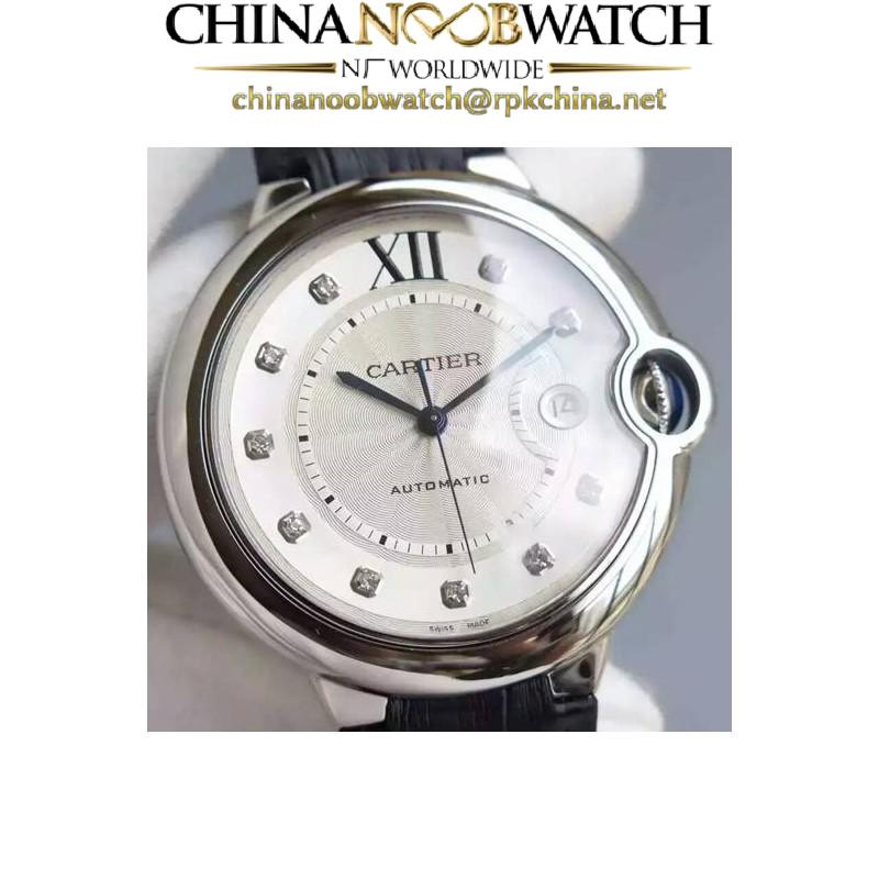 Replica Cartier Ballon Bleu Stainless Steel White Dial M9015