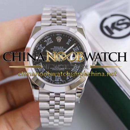 Replica Rolex Datejust II 126300 41MM KS Stainless Steel Black Dial Swiss 2836-2