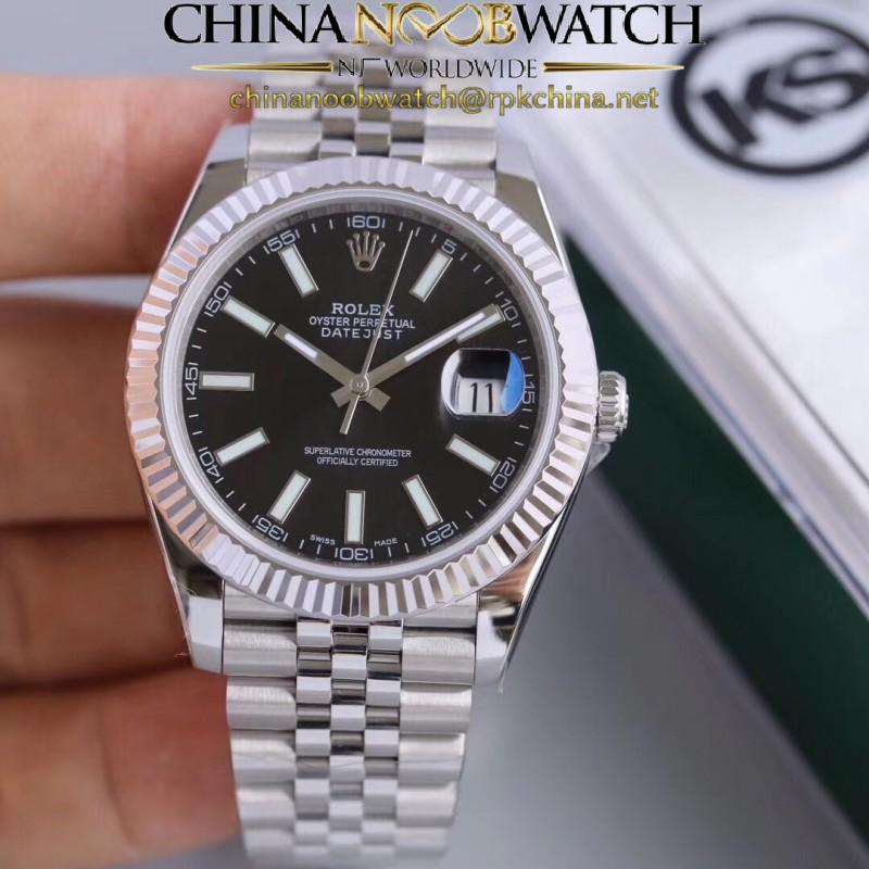 Replica Rolex Datejust II 126334 41MM KS Stainless Steel Black Dial Swiss 2836-2