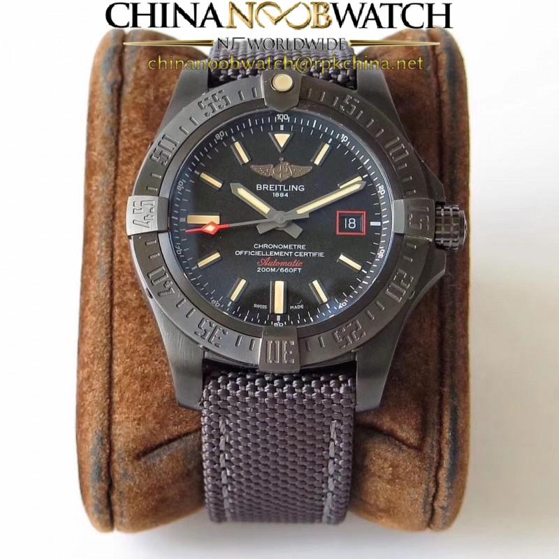 Replica Breitling Avenger Blackbird 44 V1731110/BD74/109W/M20BASA.1 TW Titanium Black Dial Swiss 2824-2