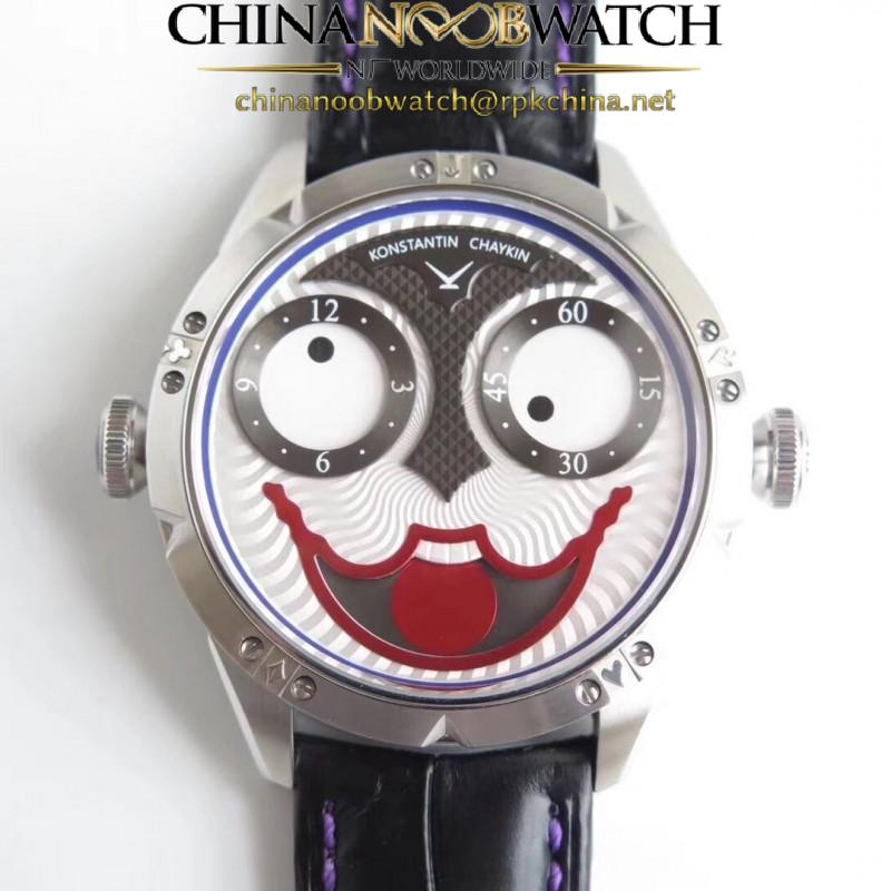 Replica Konstantin Chaykin Joker N Stainless Steel White & Blue Joker Dial Seiko NH35A