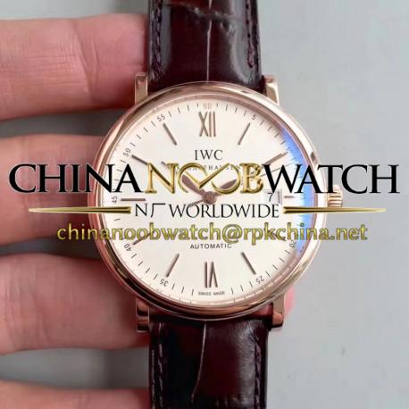 Replica IWC Portofino Automatic IW356504 MK Rose Gold White Dial Swiss 2892