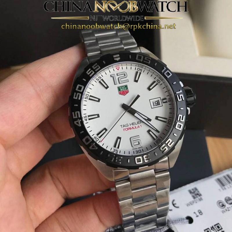 Replica Tag Heuer Formula 1 WAZ1111.BA0875 N Stainless Steel White Dial Swiss Ronda Quartz